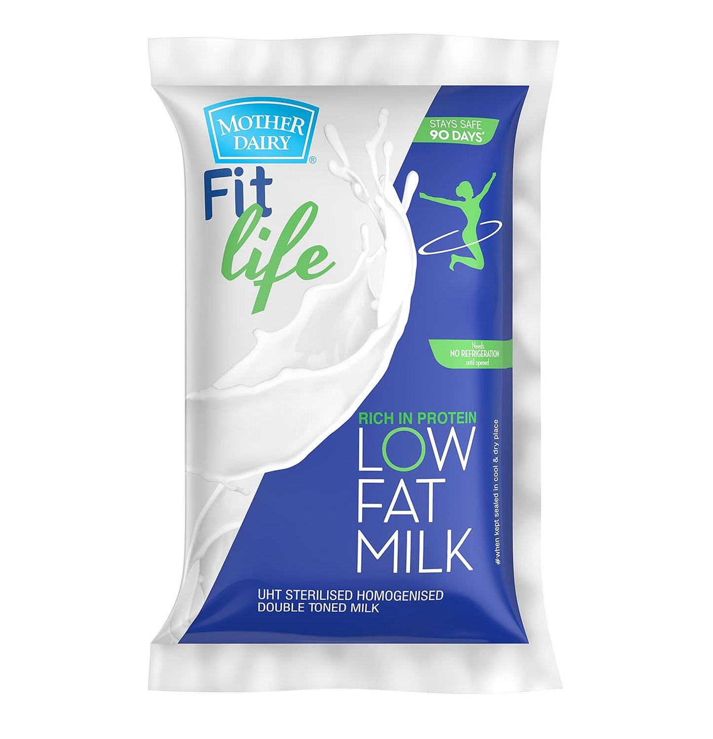 Mother Dairy Uht Fit Litreite Esl Milk, 450ml