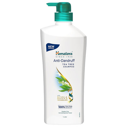 Himalaya Anti Dandruff Shampoo With Tea Tree Removes Dandruff & Soothes Sclap, 1000 ml