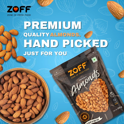 Zoff Premium Mixed Dry Fruits Combo: Almonds, Cashews, and Raisins - 250g Each | Perfect Diwali and Festival Gifts & Hampers | Net weight 750g