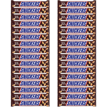 Snickers Peanut Filled Chocolates - 22g Bar (Pack of 32)