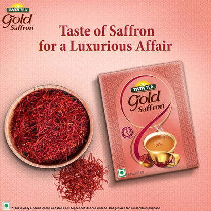 Tata Tea Gold Saffron | Natural Saffron Flavour | Black Tea | 250 Grams