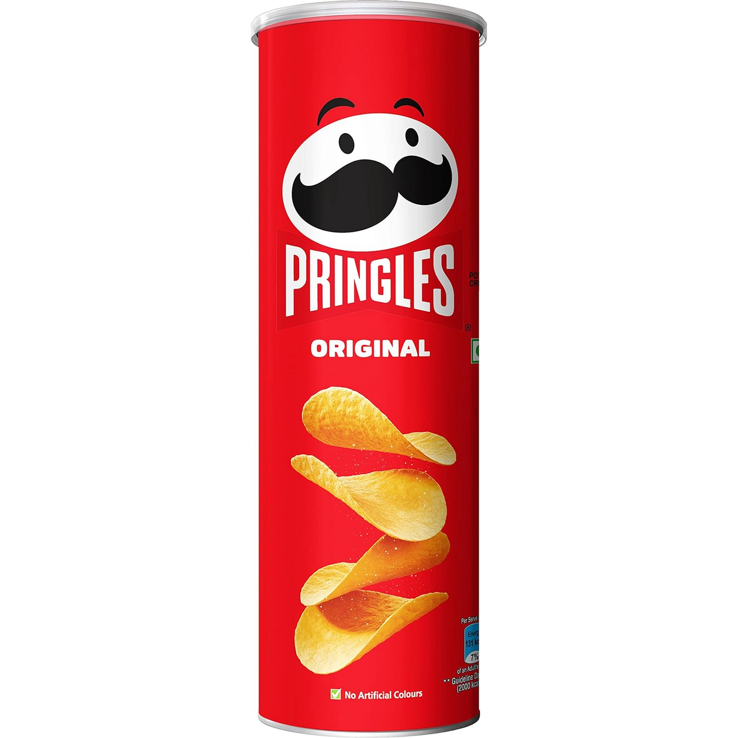 Pringles Original | Potato Chips | Classic Salted Potato Chips | Crispy Snack | Crunchy Snack for Movies, Games & More | On-the-Go Can | 134gram