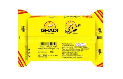 Ghadi Laundry Detergent Bar 250 * 5, Pack of 1