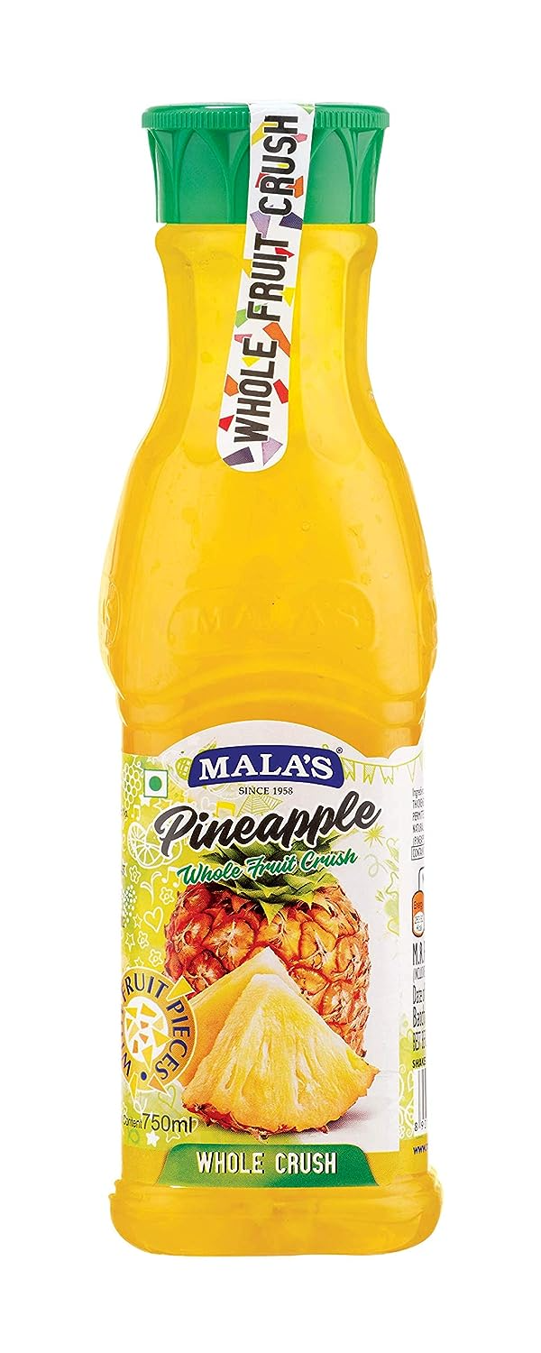 Mala's, Whole Crush 750ml, Pineapple