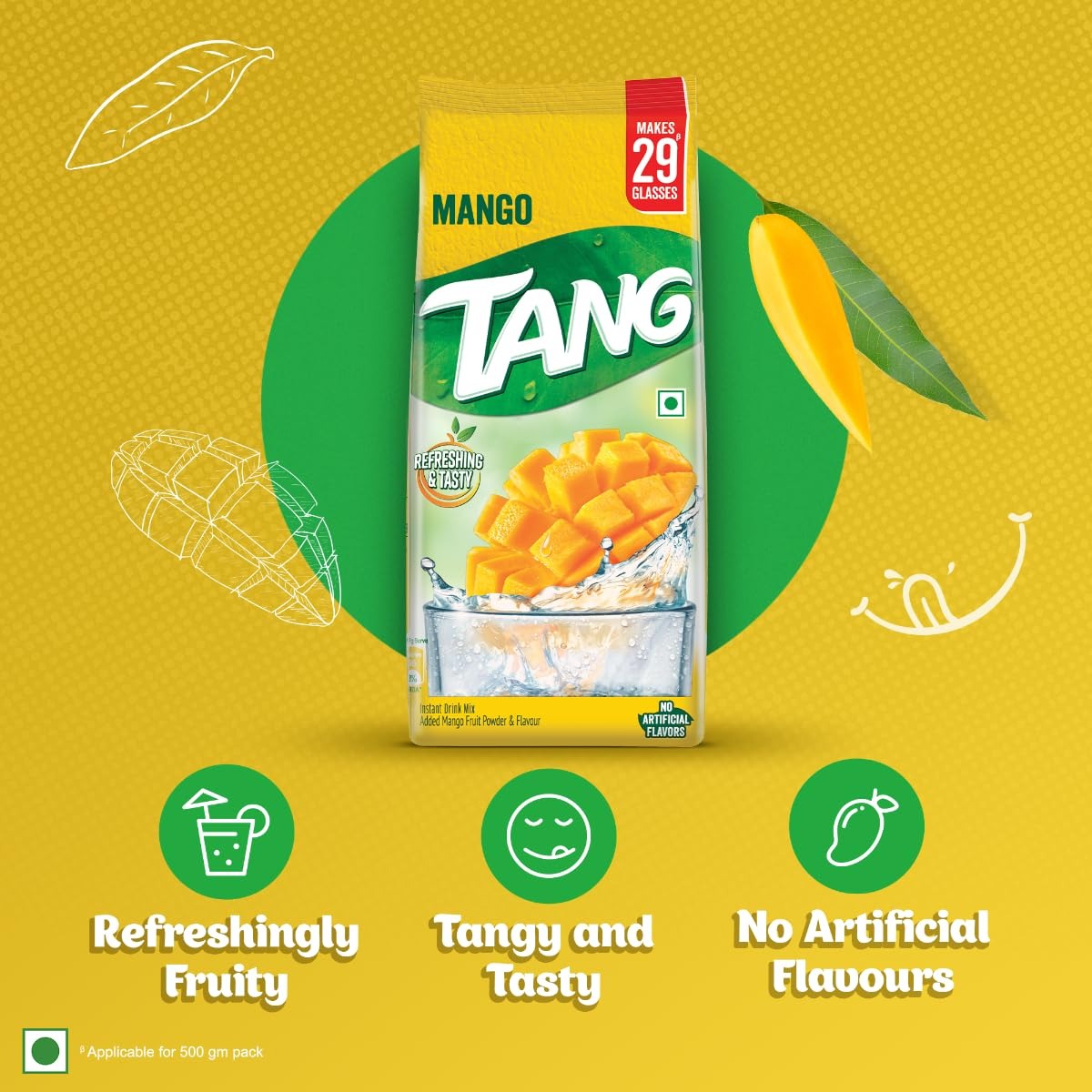 Tang Mango Instant Drink Mix, 500 g