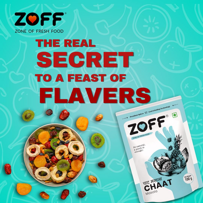 Zoff Masala Combos Chaat, Chole & Garam Masala | Pack of 3 | Exotic Spices Blend| Pure, Natural & Fresh Masala For Cooking | Each 100 gm |  300gm