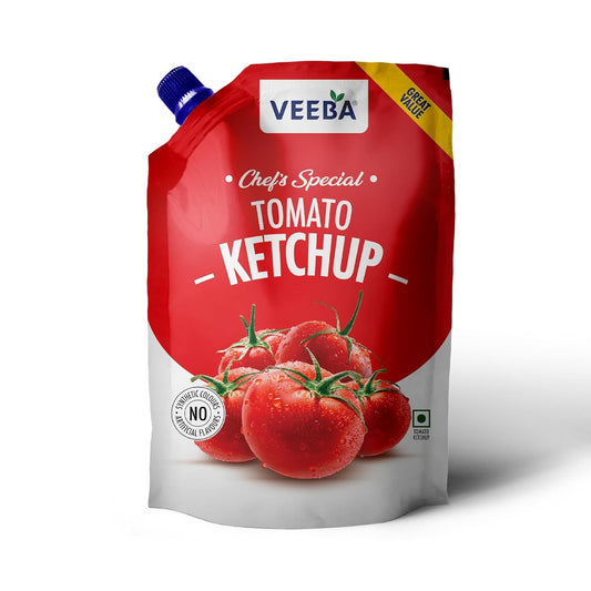 Veeba Tomato Ketchup Chef’s Special (900g) | Super Saver Offer Pack | Non-GMO | Quality Tomato Ketchup