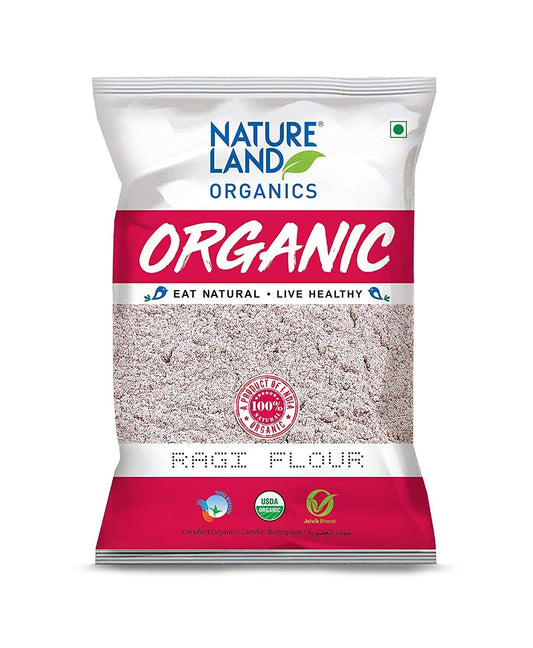 Natureland Organics Ragi Flour 500 Gm - Organic Flour