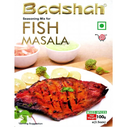 Badshah Fish/Machali Masala Powder 100g - pack of 2 Blended Spice Mix / for Healthy Delicious & Flavourful Cooking