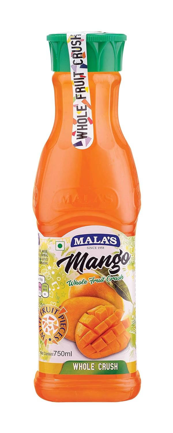 Mala's, Whole Crush, Mango, 750 millilitre