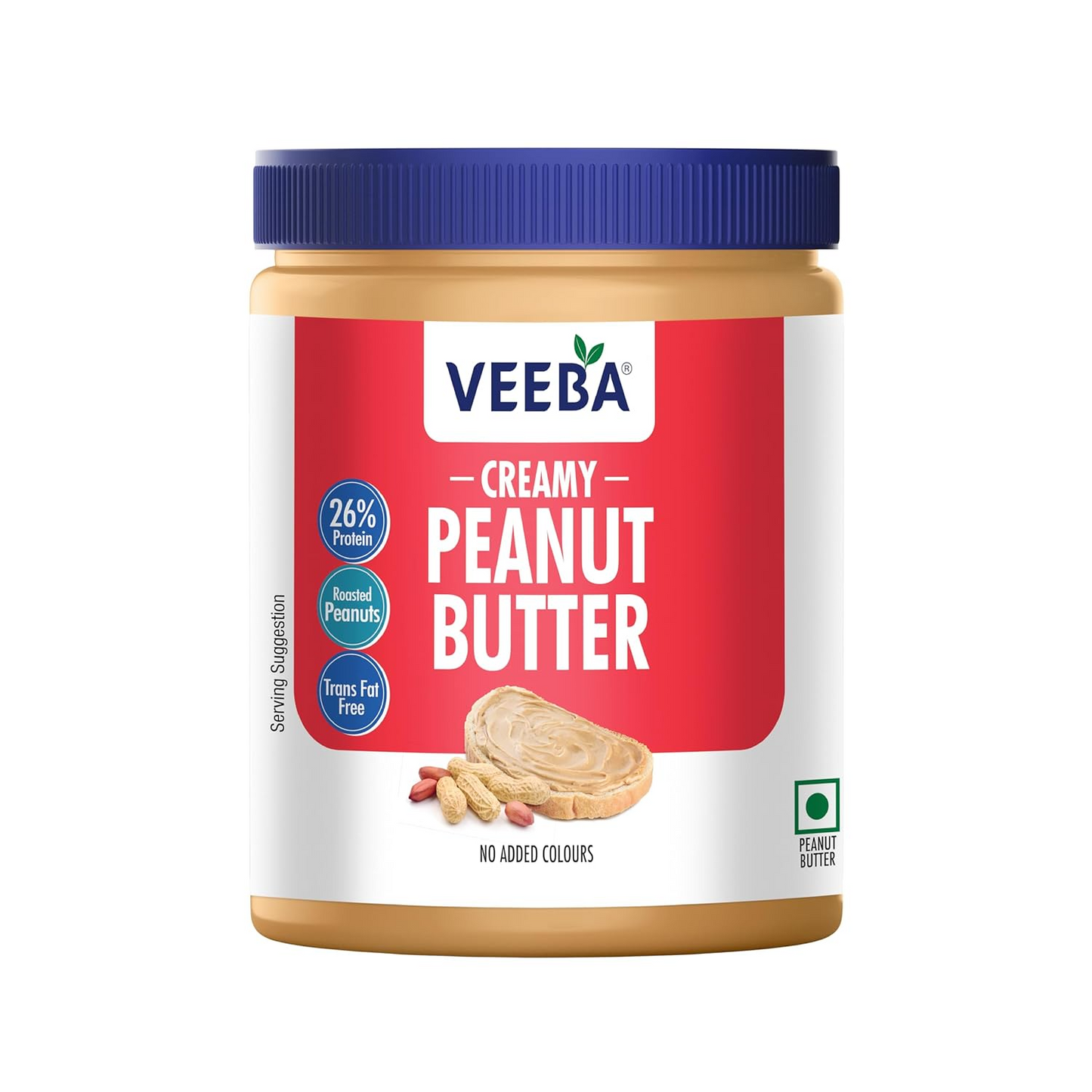 Veeba Creamy Peanut Butter| High Protein | Naturally Gluten Free 925 g