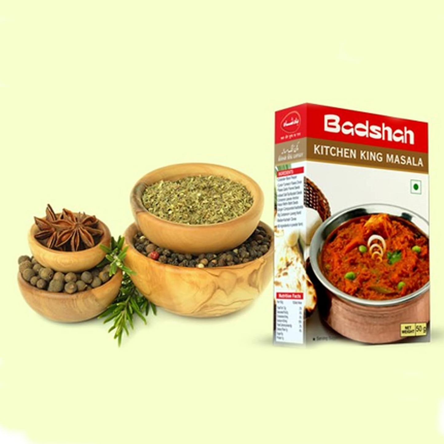 Badshah Jain Kitchen King Masala Powder | Blended Spice Mix | For Healthy Delicious & Flavorful Cooking