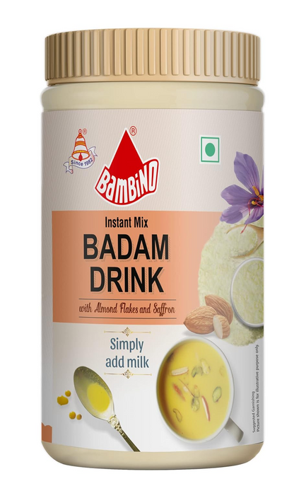 Bambino Instant Badam Drink Mix Bottle 500 Gms