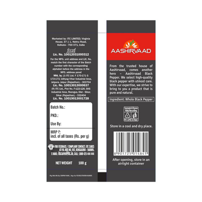 Aashirvaad Pepper Powder 100g