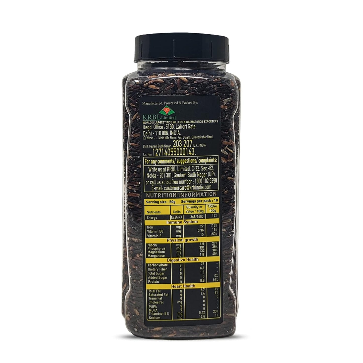 India Gate Black Rice Immuno Special 500 gms