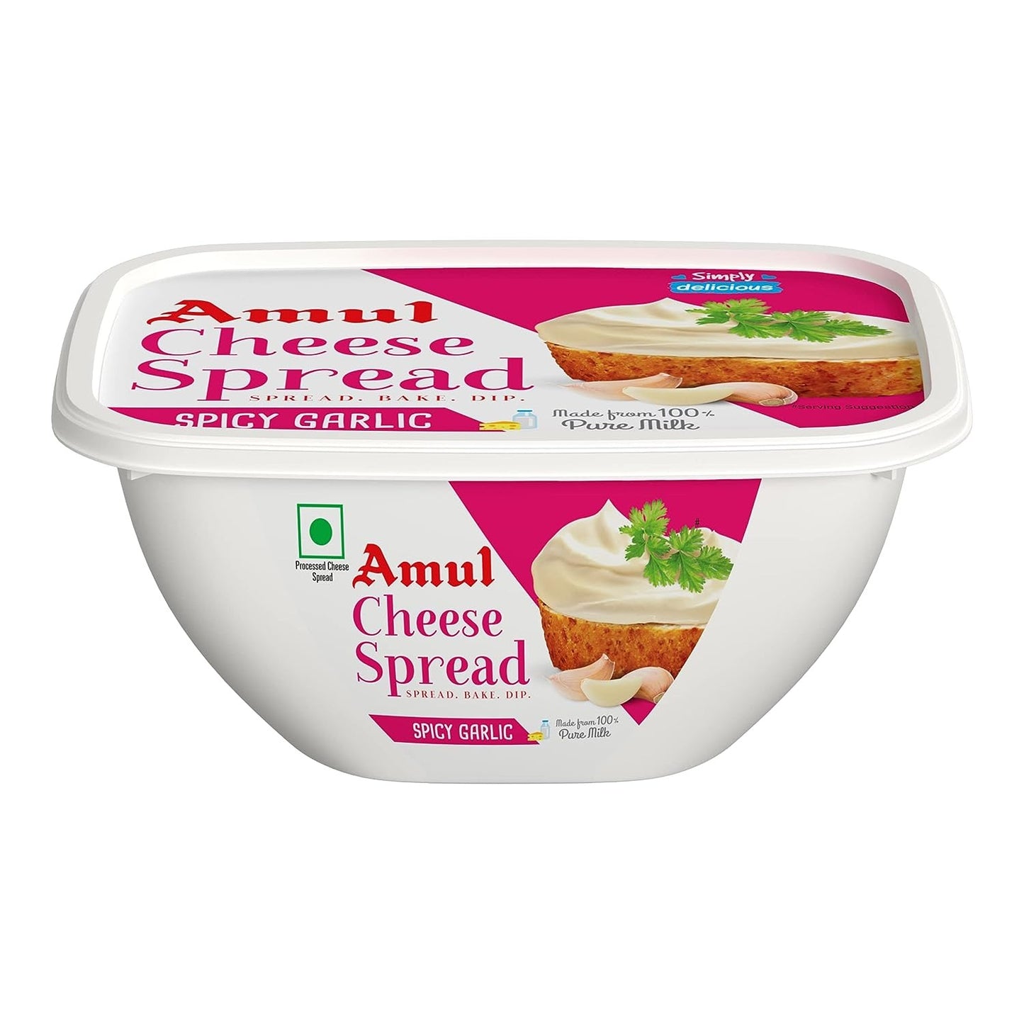 Amul Cheese Spread Spicy Garlic, 200g