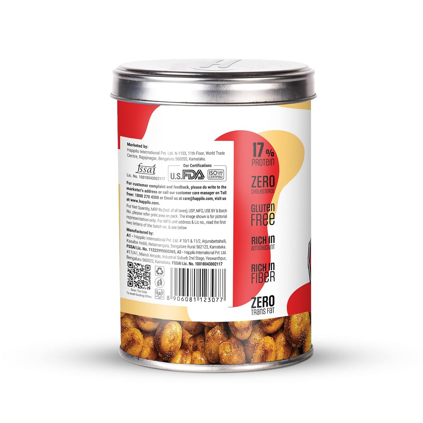 Happilo Marvel Iron Man Edition Magic Masala Chickpeas 150g, Crunchy and Delicious, Rich in Fiber, Super Healthy, 17% Protein