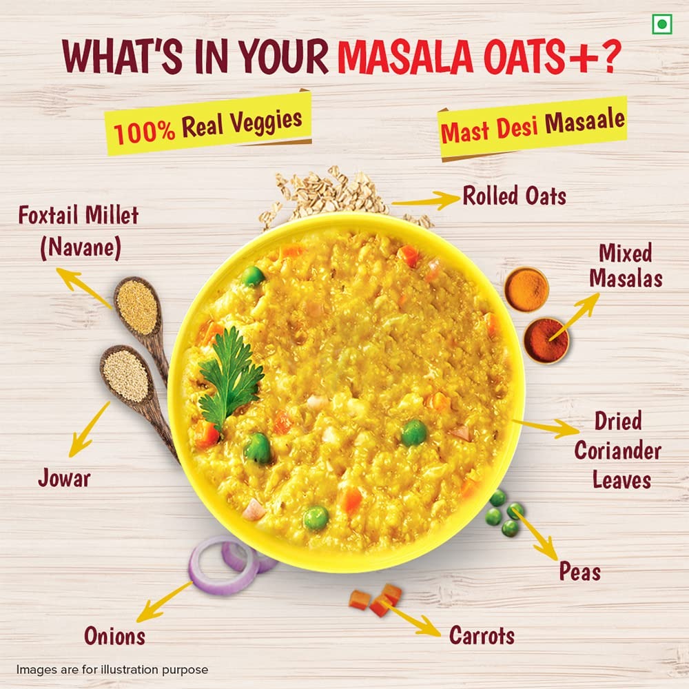 Tata Soulfull Masala Oats + Mast Masala, 500g