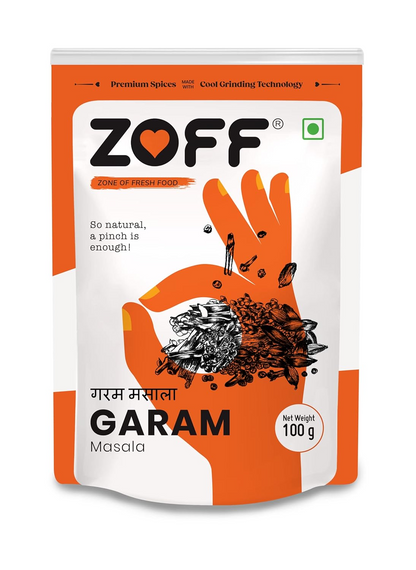 Zoff Masala Trio: Chicken, Meat and Garam Masala Powder | Pack of 3* Each 100g | Premium Zip Lock Pouch | Net weight - 300g