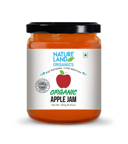 Natureland Organics Apple Jam 250 Gm - Healthy Organic Jams