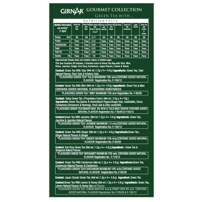 Girnar Green Tea Gourmet Collection (36 Tea Bags)