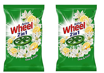 Active Wheell 2 in 1 Green Powder Lemon and Jasmin - 1 kg