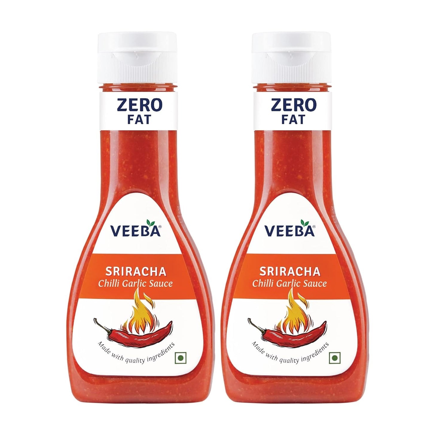 Veeba Sriracha Chilli Garlic Sauce, 320g - Pack of 2