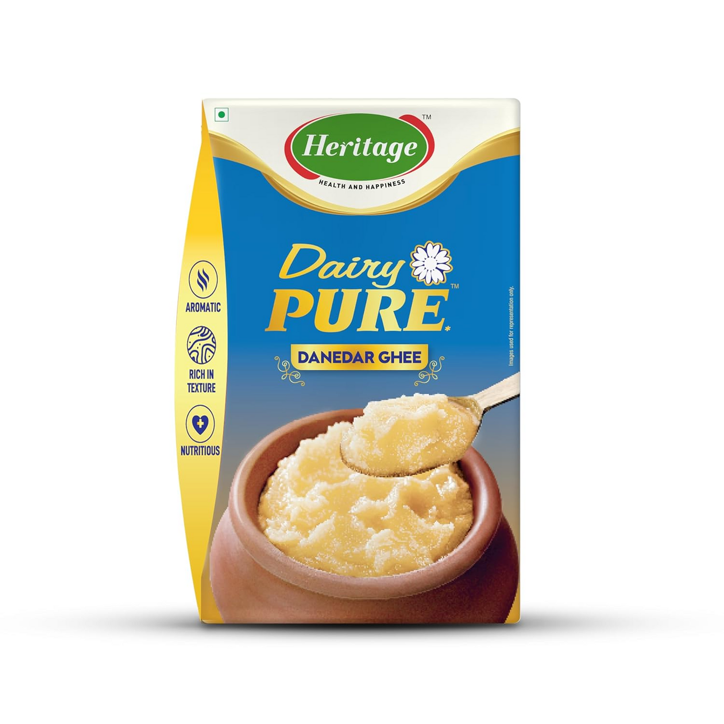 HERITAGE DAIRY PURE DANEDAR GHEE, 1000 ml CEKA PACK