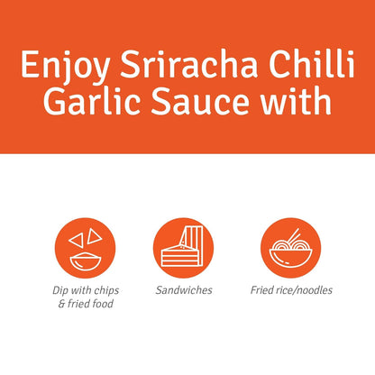 Veeba Sriracha Chilli Garlic Sauce, 320g - Pack of 2