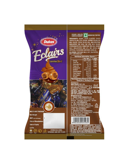 Dukes choco centrefilled Eclairs - Rich creamy eclairs with chocolate filling (200gm)