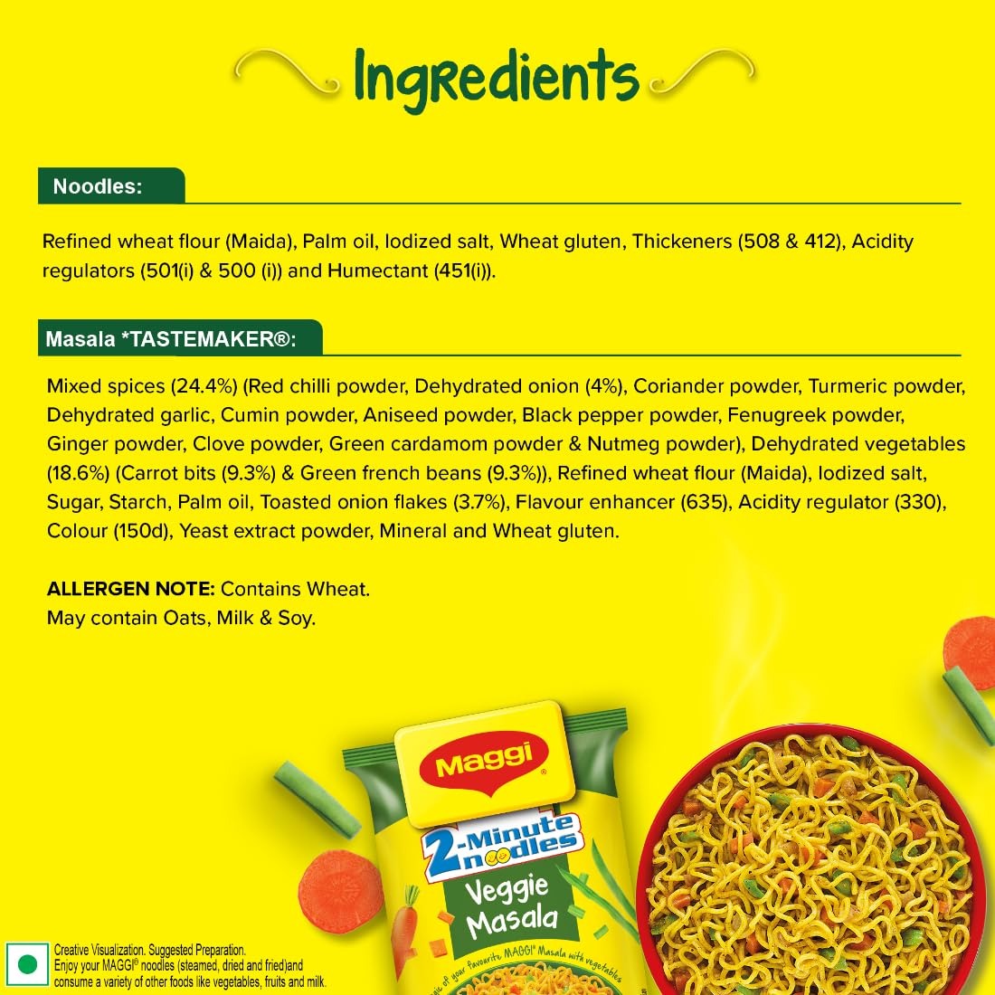 MAGGI Veggie Masala Instant Noodles, 248 g