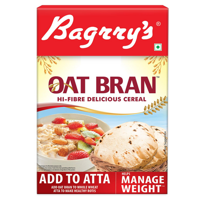 Bagrry's Oat Bran 200gm box | High in Fibre & Protein | Good Digestive Health | Helps Reduce Cholesterol & Manges Weight