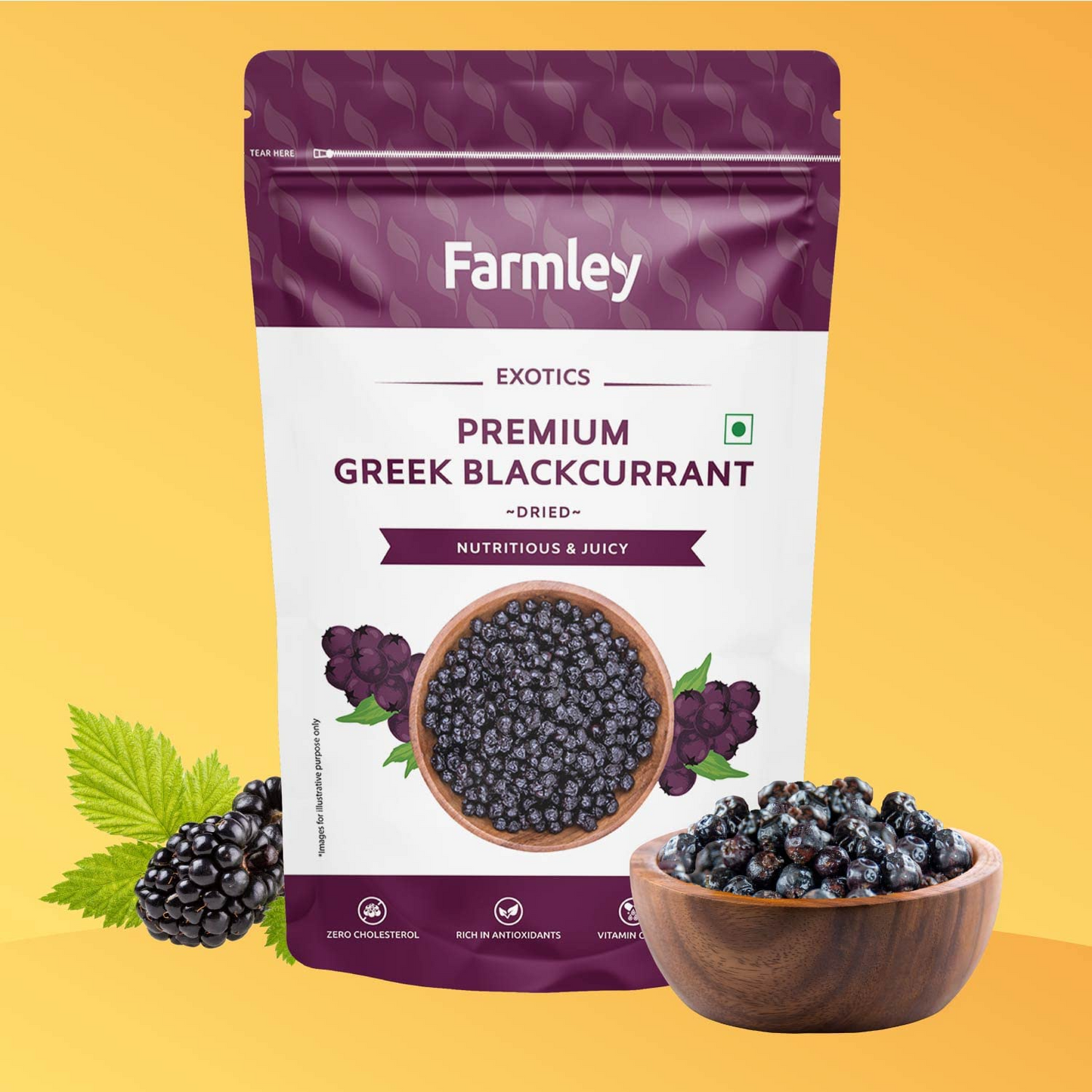 Farmley Greek Dried Blackcurrant - 200 gram