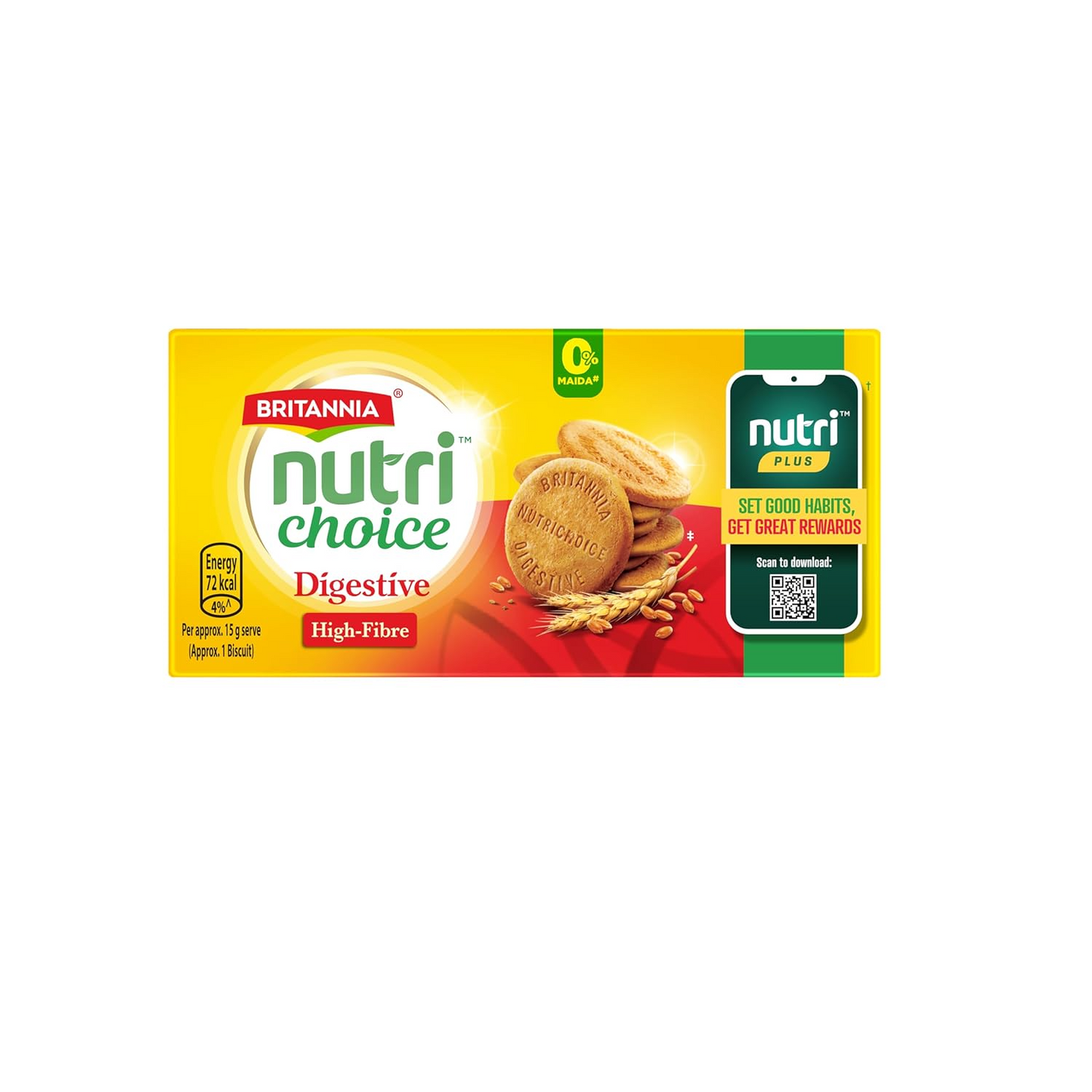 Britannia Nutri Choice Digestive High Fibre Biscuits, 250g