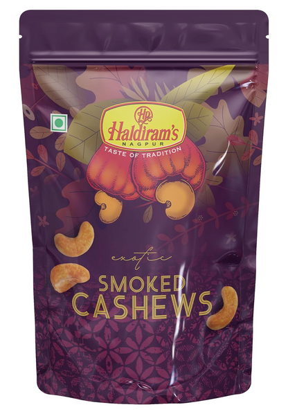 Haldiram's Nagpur Exotic Smoked Cashews 100g - Each Pack of 3