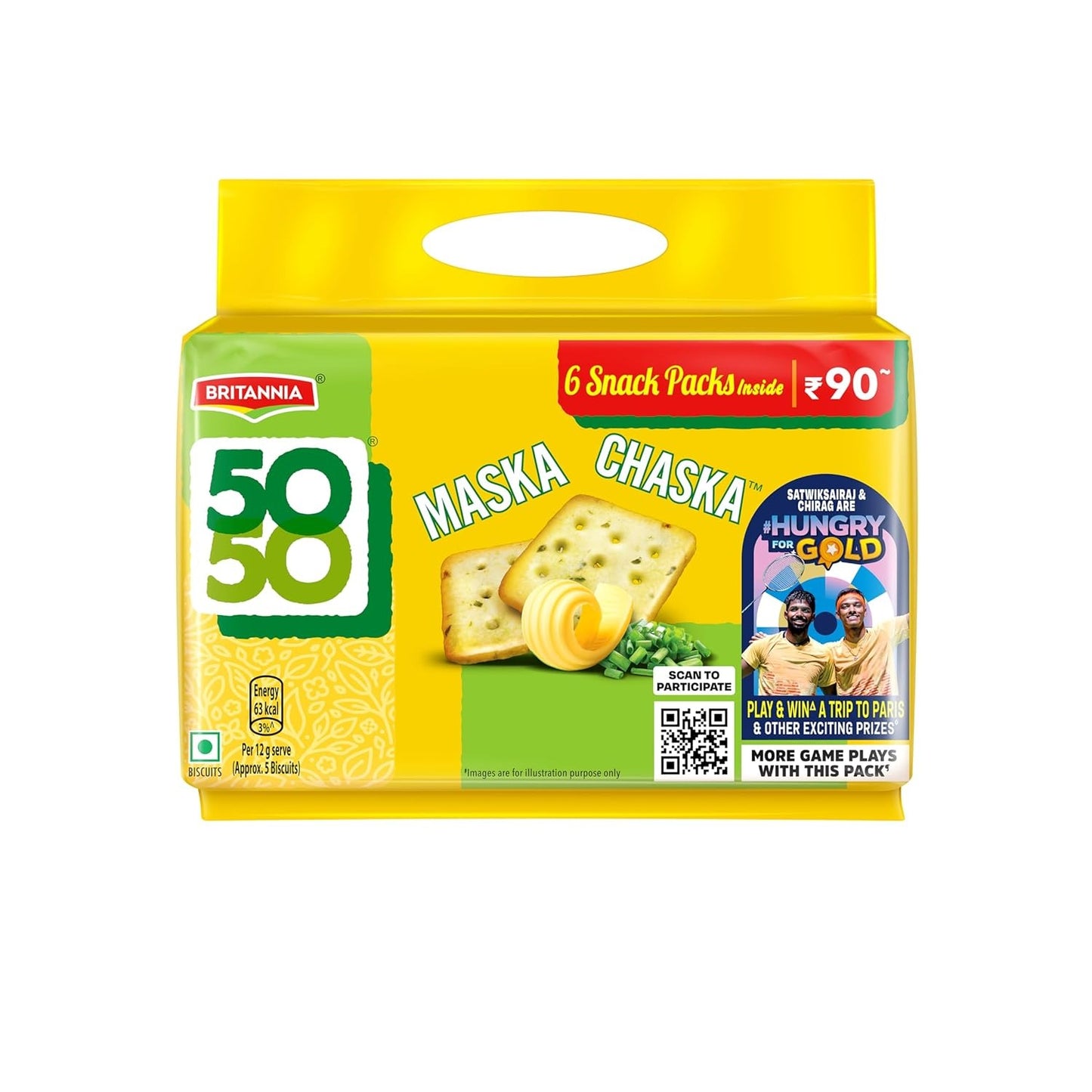 Britannia 50-50 Maska Chaska Biscuits, 300 g