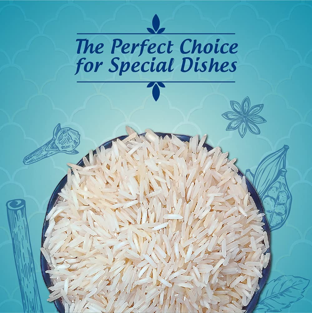 Unity Super | Authentic Long Grain Basmati Rice, 5 Kg Pack | from The House of India Gate