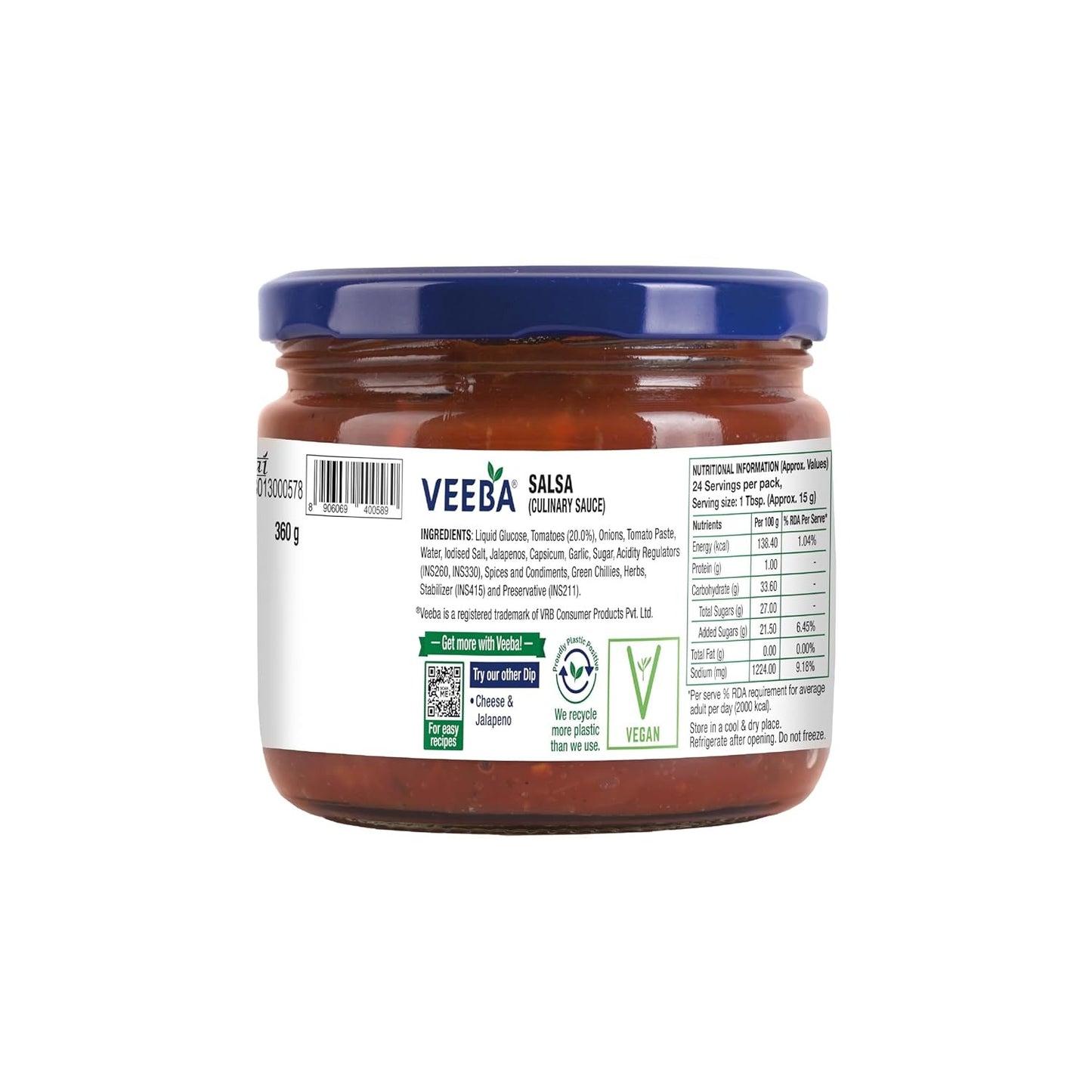 Veeba Salsa Dip, 360g