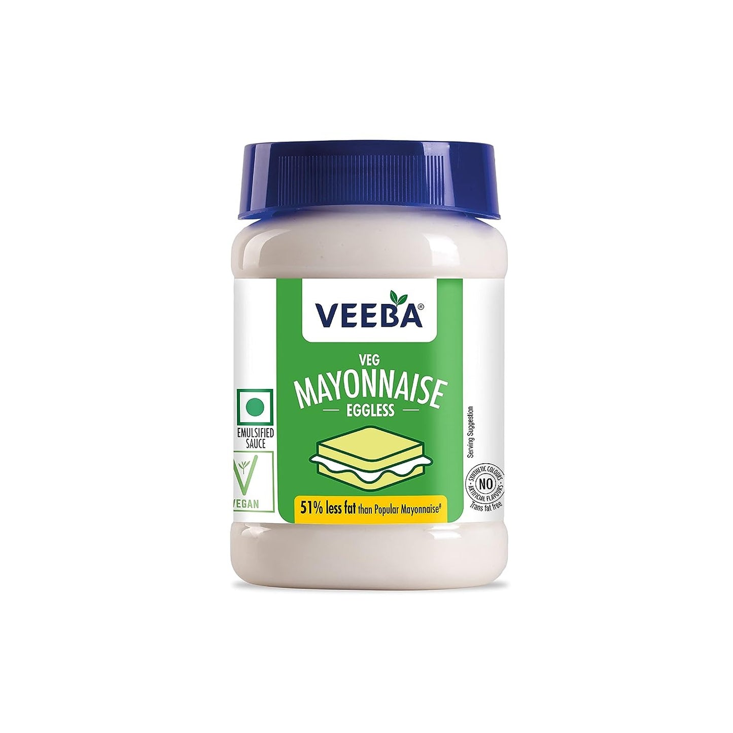 Veeba Eggless Mayonnaise (700g) I Veg Mayonnaise I 100% Vegetarian Mayo I Extra Creamy and Delicious I Rich and Thick Texture I Dip, Spread and Dunk(