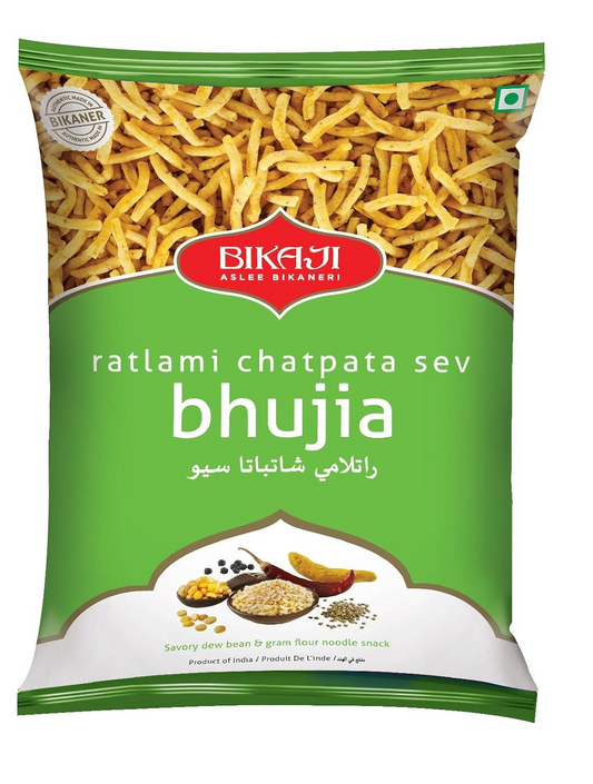 Bikaji Aslee Bikaneri Ratlami Chatpata Sev Bhujia-Spicy Crunchy Gathiya-Vegetarian Snack-Traditional Indian Namkeen-400 gm