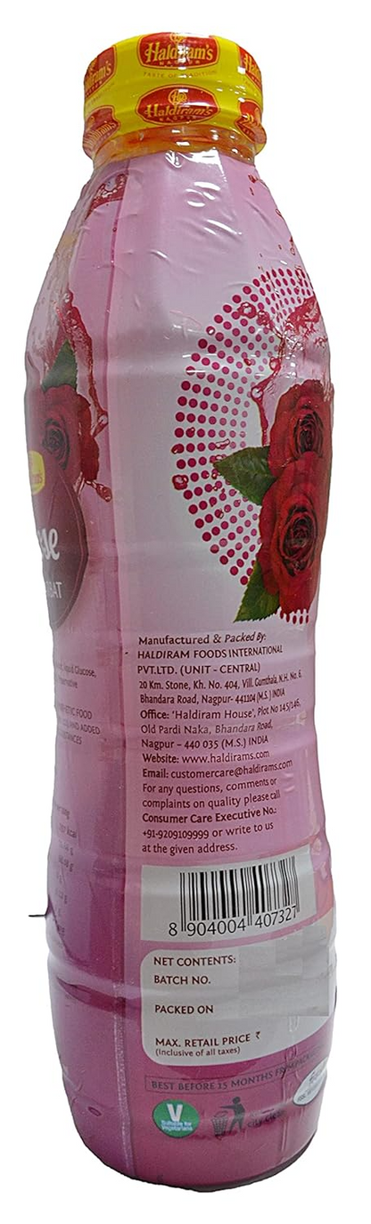 Haldiram's Nagpur Rose Sharbat (Pack of 2) 750 ml