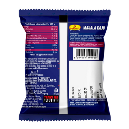 Haldirams Nagpur Masala Kaju (Pack of 10 ) - 35 gm Each)