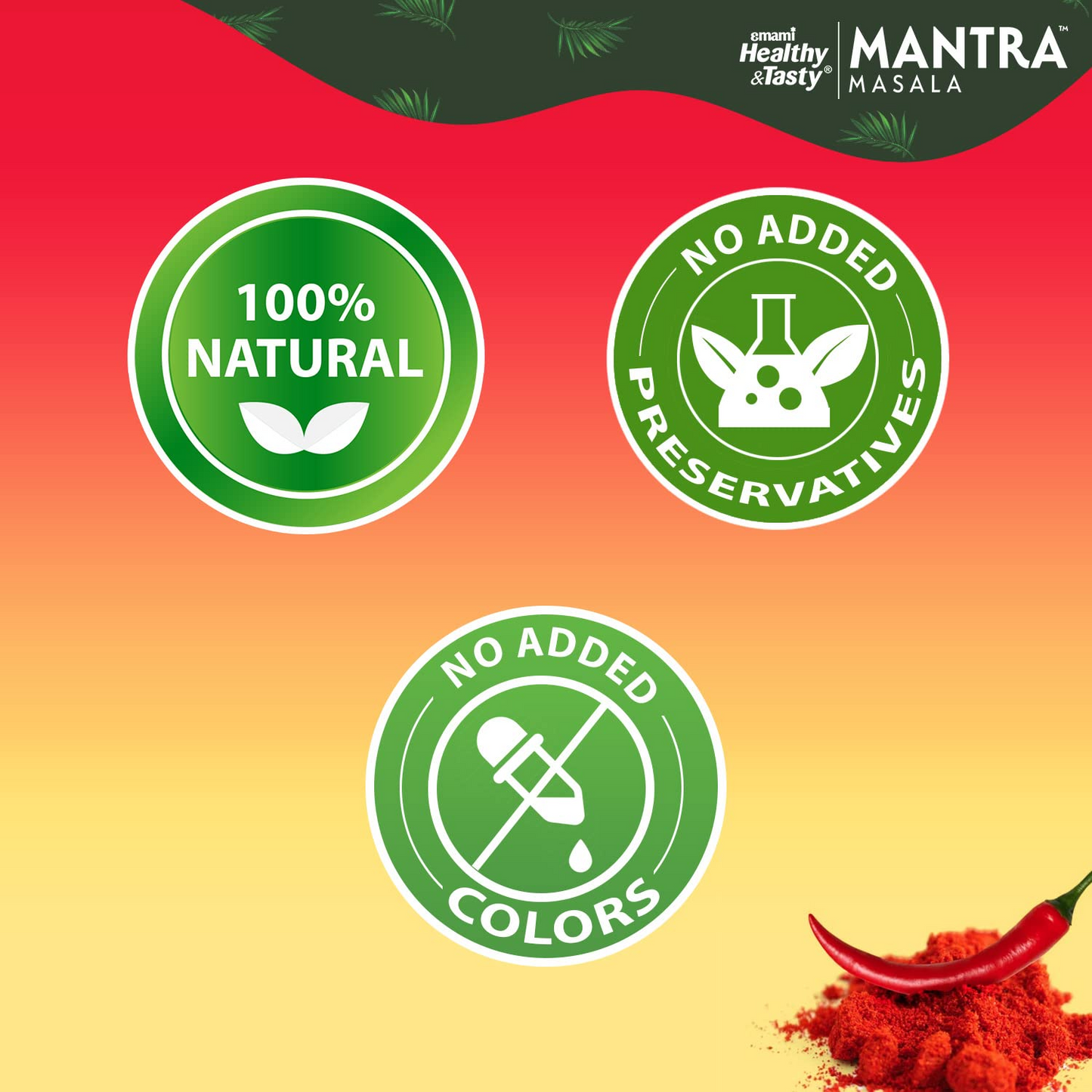 Mantra Mirch (Red Chilli) Powder (100g) |100% Natual |No Added Colour and Preservatives