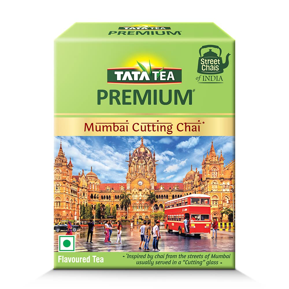 Tata Tea Premium | Street Chai Of India | Mumbai Cutting Chai | Tasting Notes Of Ginger & Lemongrass |250 Grams