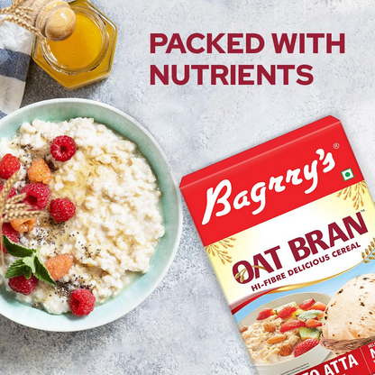 Bagrry's Oat Bran 200gm box | High in Fibre & Protein | Good Digestive Health | Helps Reduce Cholesterol & Manges Weight