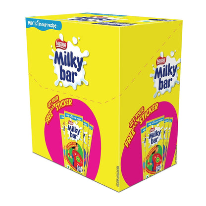 MILKYBAR Nestle Milkybar Tablet, Made With Milk , Yummy & Creamy Treat, 588 G (14 Units X 42 Grams)