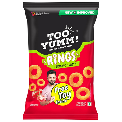 Too Yumm! Rings Tomato Twist 75/70 gm(Weight May Vary)