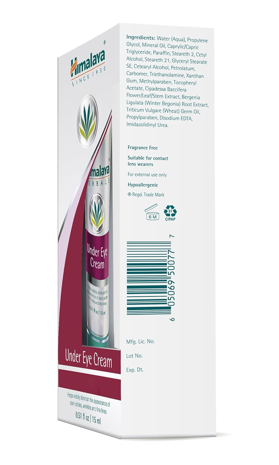 Himalaya Herbals Under Eye Cream, 15ml