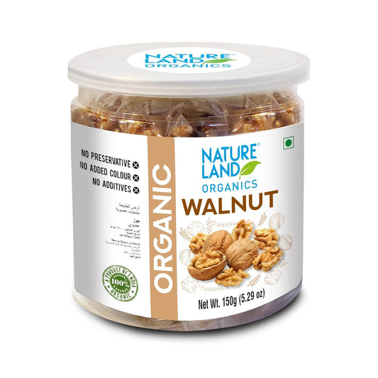 Natureland Organics Walnuts (Akhrot) 150 Gm - Without Shell