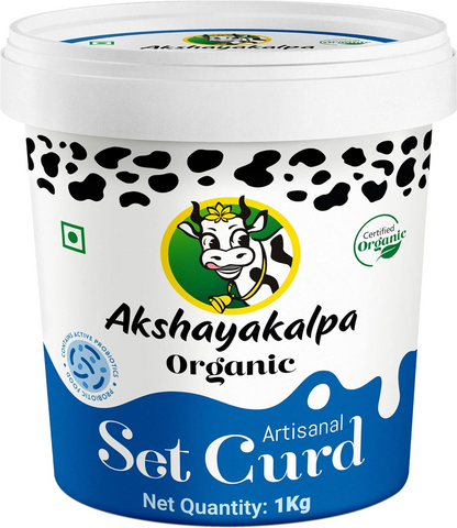 Akshayakalpa-Artisanal Organic Set Curd, 1KG - Tub